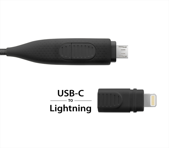 【快速替換轉接頭】 USB-C轉Lightning轉接頭可選購、更替