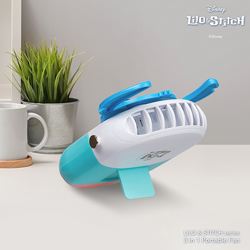 InfoThink 迪士尼系列三合一頸掛式風扇 史迪奇