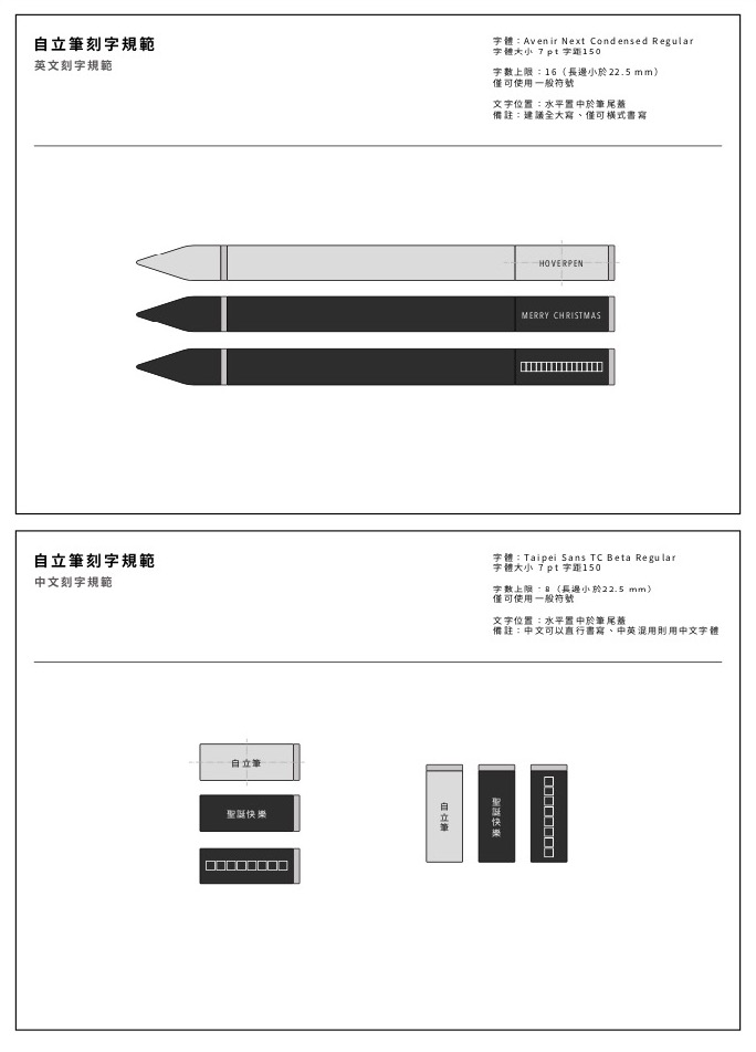 ▲ 雷雕客製規範