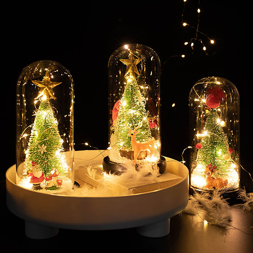 創意小物館 暖心聖誕氛圍LED小擺件 星星聖誕老人