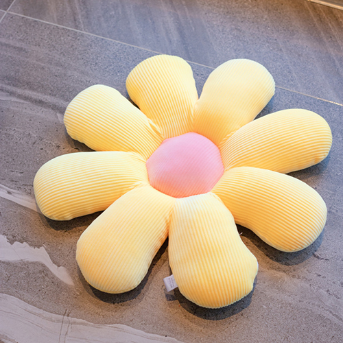 【會計年度現貨出清】家居生活雜貨舖 小雛菊 60cm 花朵坐靠墊 黃色