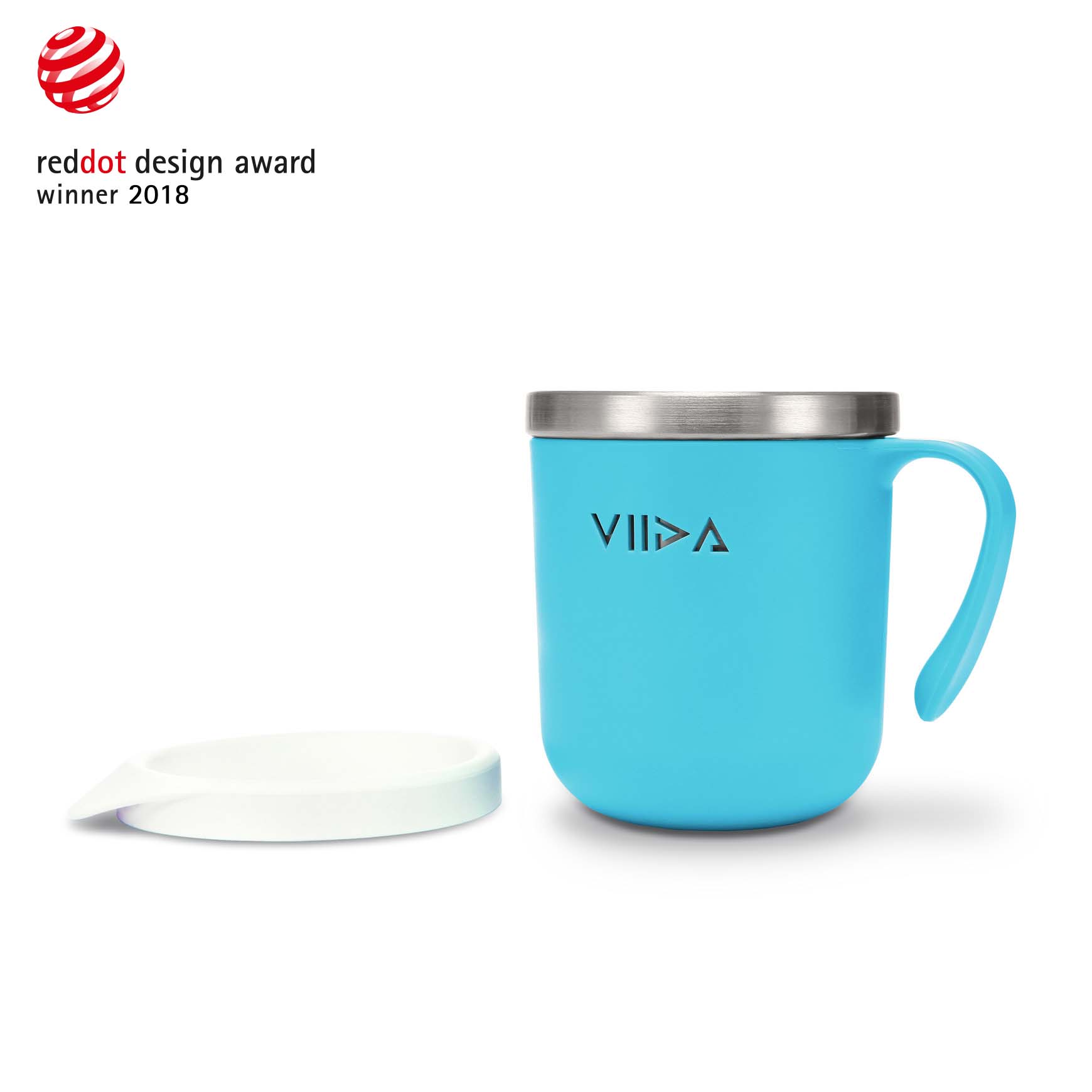 VIIDA Soufflé 抗菌不鏽鋼杯(寶貝藍)