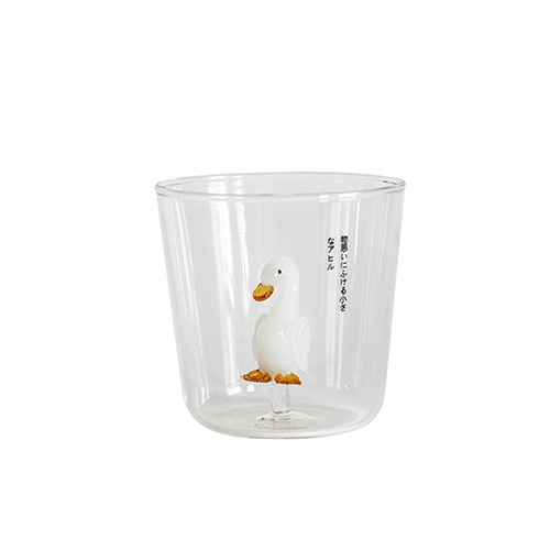 【4/1~6/15畢業季9折優惠】創意小物館 戲水鴨子透明玻璃水杯 思考鴨