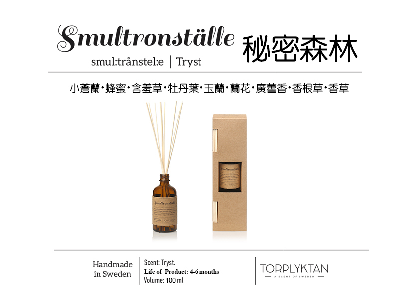 瑞典 Torplyktan 北歐四季擴香100ml -秘密森林