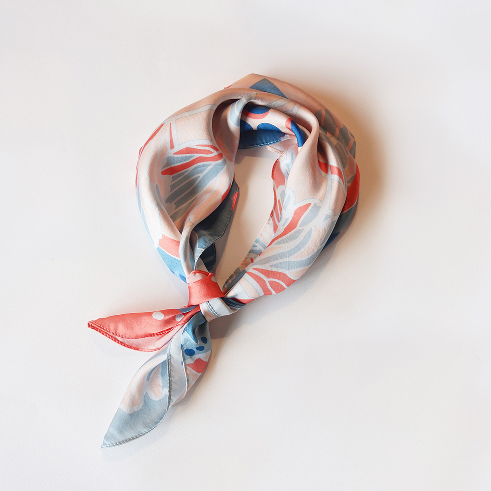 【4/29~5/5期間限定優惠】FERN ONLY 只有蕨蕨戀真絲絲巾(鐵線蕨)