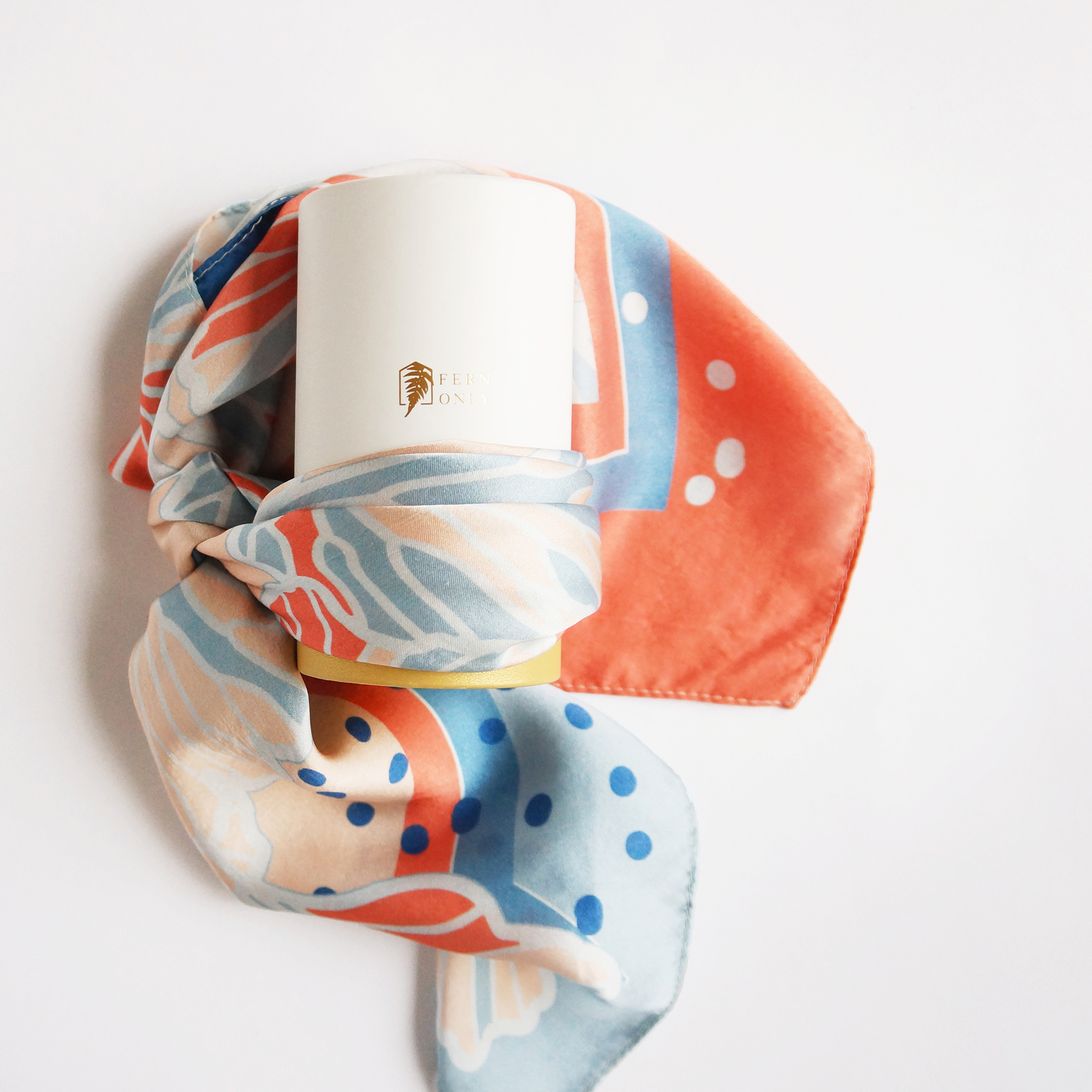 【4/29~5/5期間限定優惠】FERN ONLY 只有蕨蕨戀真絲絲巾(鐵線蕨)