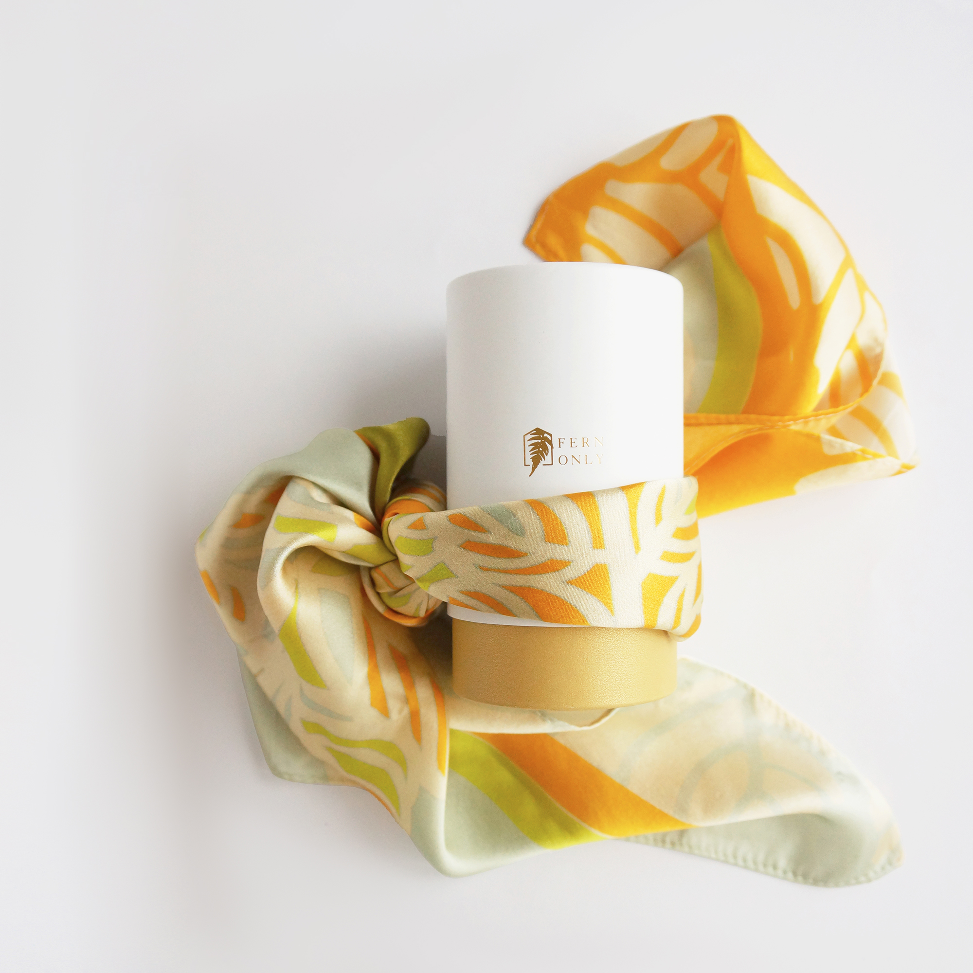 【4/29~5/5期間限定優惠】FERN ONLY 只有蕨蕨戀真絲絲巾(過溝菜蕨)