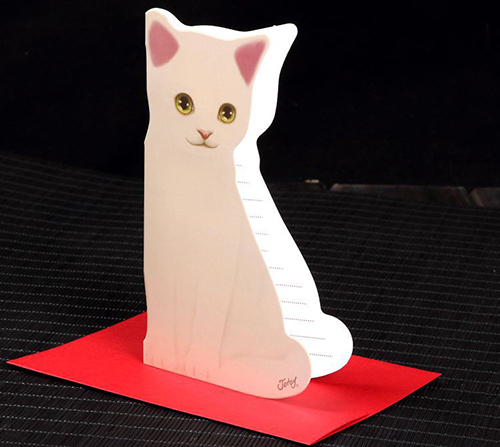 卡片提袋包材館 可愛貓咪賀卡 胖貓咪