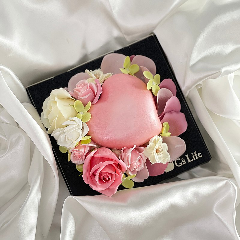 G’s Life 浪漫滿心 粉紅蛋糕香皂禮盒