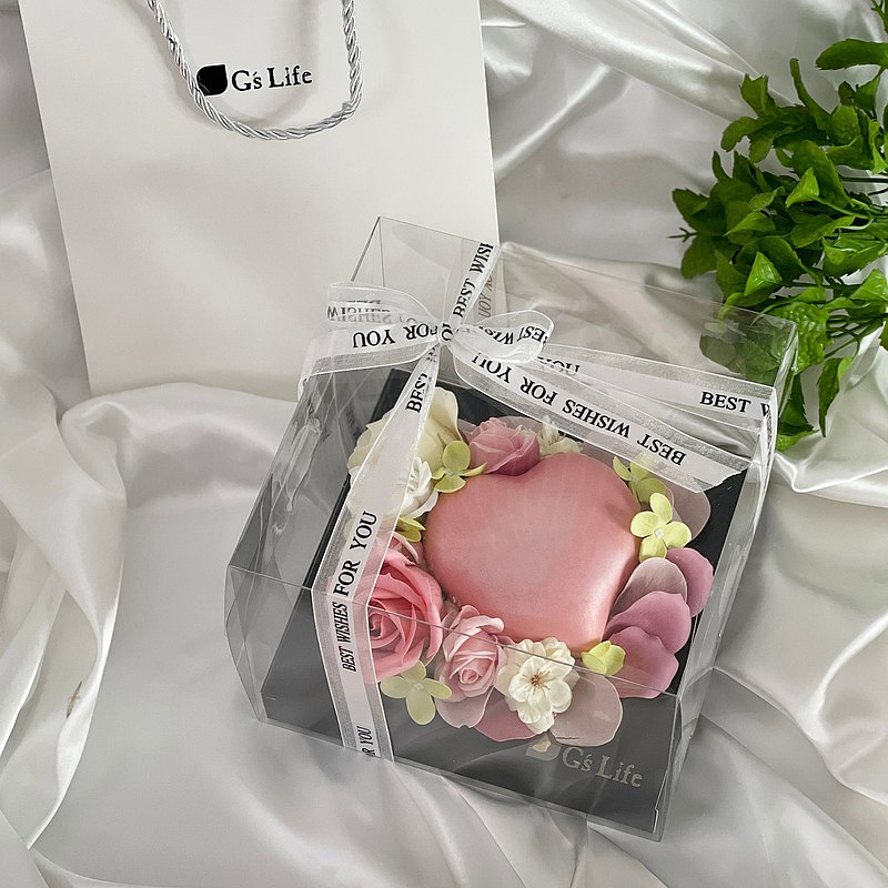 【4/9~5/12母親節現貨特惠】G’s Life 浪漫滿心 粉紫蛋糕香皂禮盒