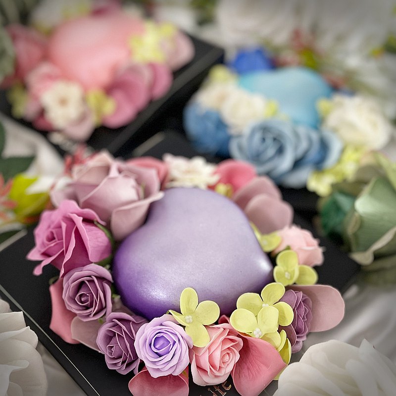 【4/9~5/12母親節現貨特惠】G’s Life 浪漫滿心 粉藍蛋糕香皂禮盒