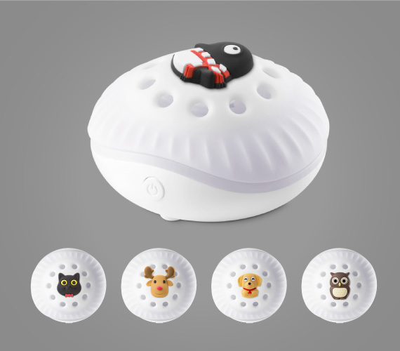 【逗扣香氛燈】 企鵝小丸 Maru Penguin / 喵喵貓 Miao Cat / 麋鹿先生 Mr. Deer / 米漿狗狗 Milling Dog / 貓頭鷹衛斯 Owl Wes