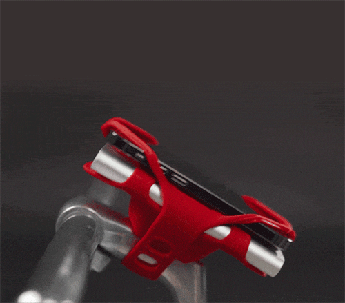 【晃動測試】 矽膠能消除路面傳回來的震動，保護手機