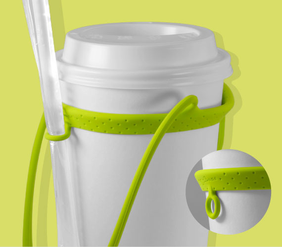 【吸管環設計，粗細都套牢】 貼心吸管環設計，便利攜帶好收納。因矽膠彈力特性，粗吸管/細吸管都可牢牢套住。