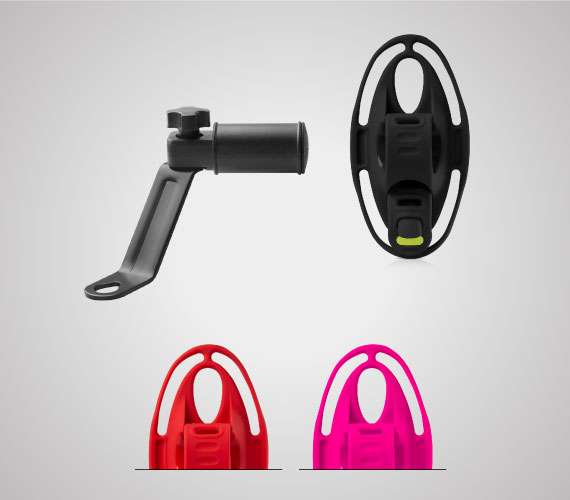 【機車手機架-手機綁 4】 黑 Black｜ 紅 Red｜ 桃紅 Hot Pink