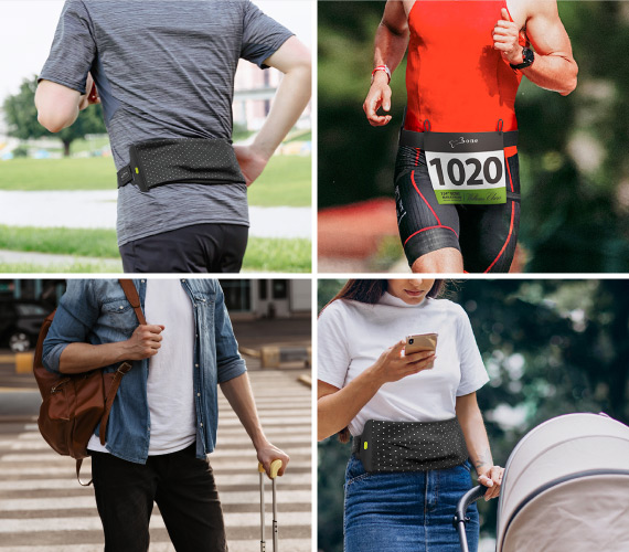 【適用多種場合】 跑步腰帶綁適用多種場合情境，不論是平常慢跑訓練、馬拉松賽事、休閒散步、登山踏青、攀岩等，出國也可當貼身腰包防失竊或媽媽出門的貼身腰包
