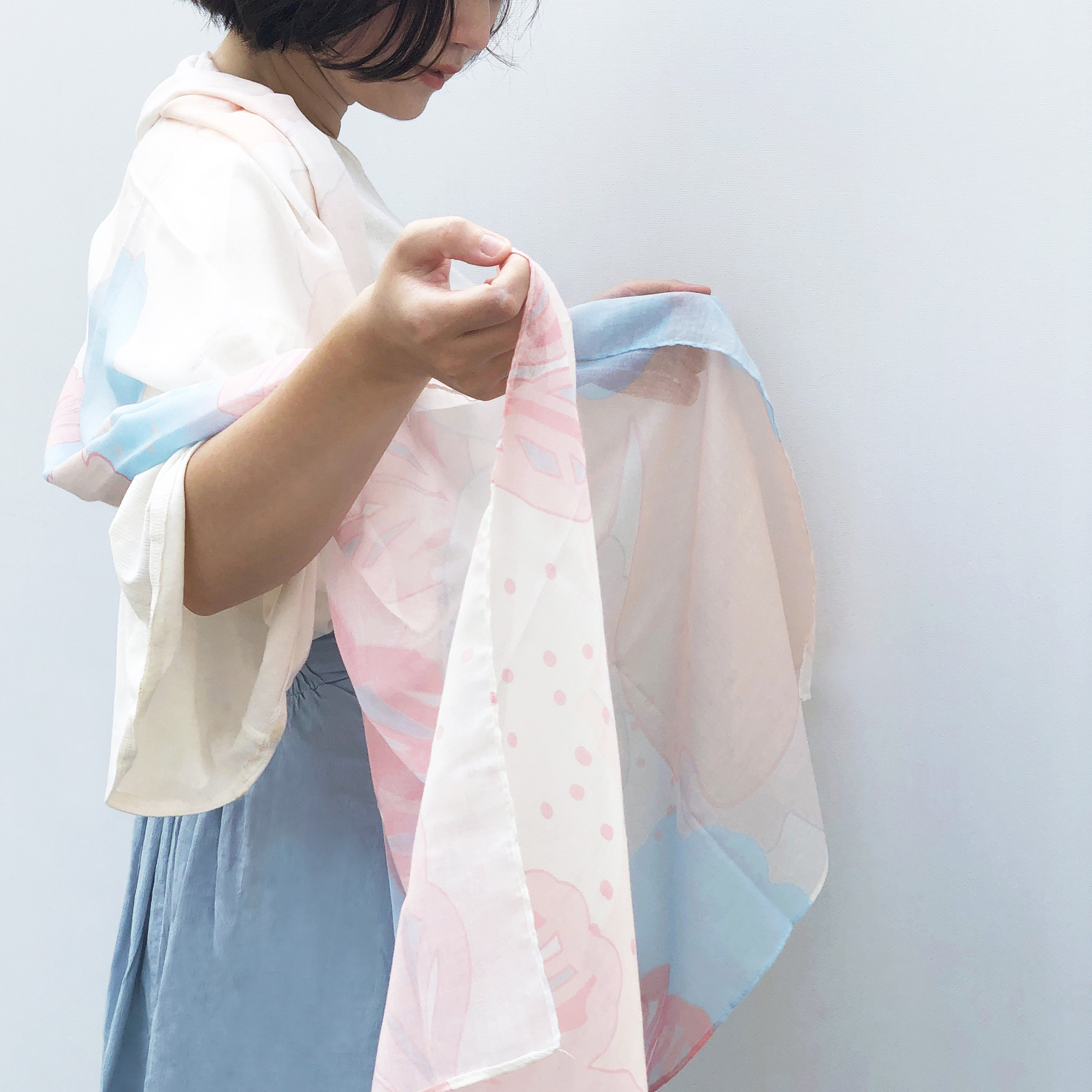 【2/18~2/24期間限定優惠】FERN ONLY 只有蕨蕨印飄逸圍巾2.0(鐵線蕨)