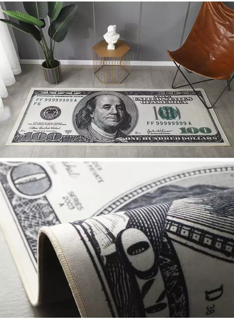 家居生活雜貨舖 鈔票長條地毯 50*120cm 50英鎊