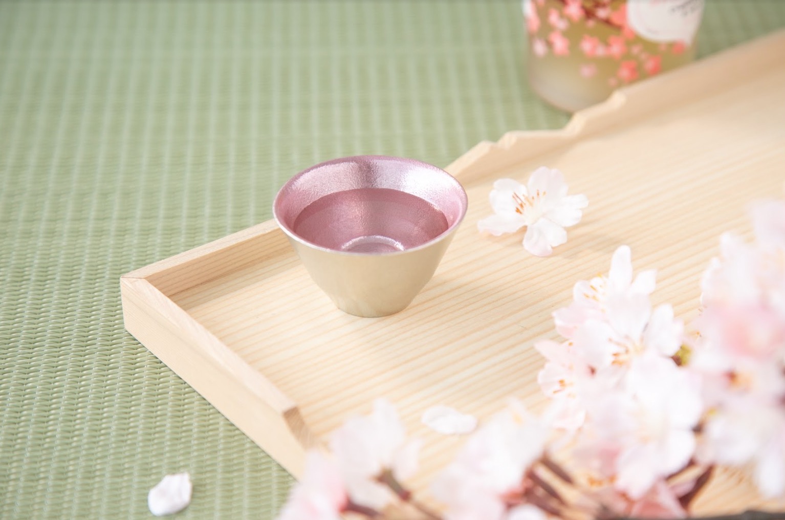 日本 能作 櫻色喜宴杯