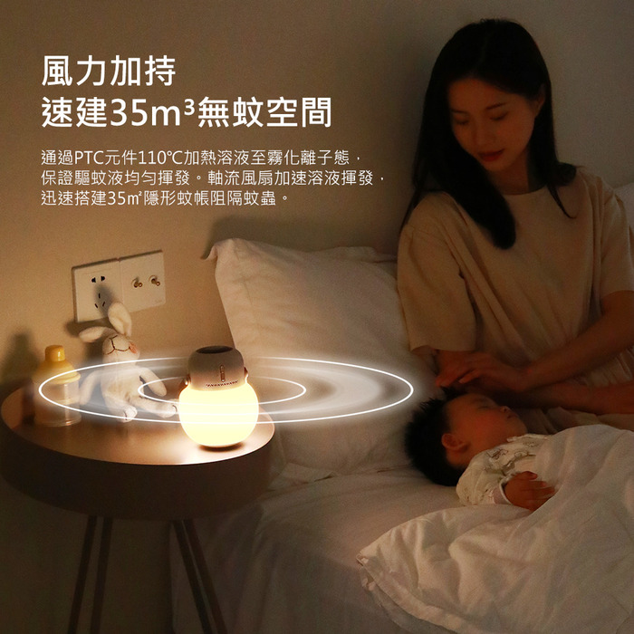 FUNY 不倒翁香氛驅蚊露營燈 附防蚊液