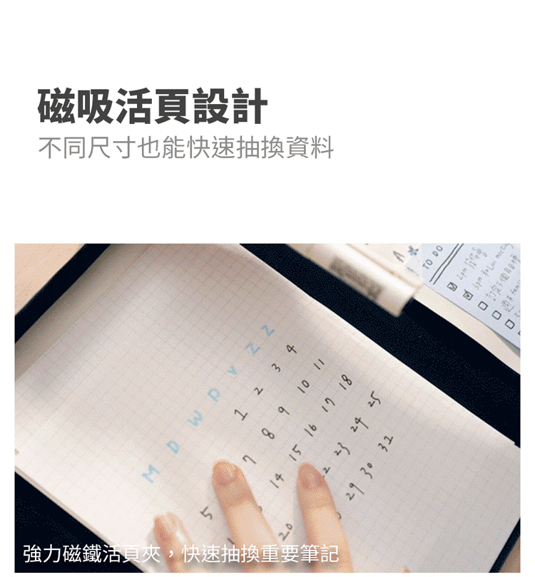 SN°OVAE A4翻轉筆記夾Lite 藍綠色