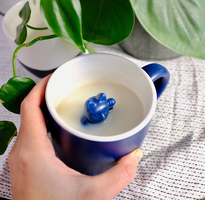 德國 Donkey 幸運繽紛招財貓馬克杯(深邃藍)