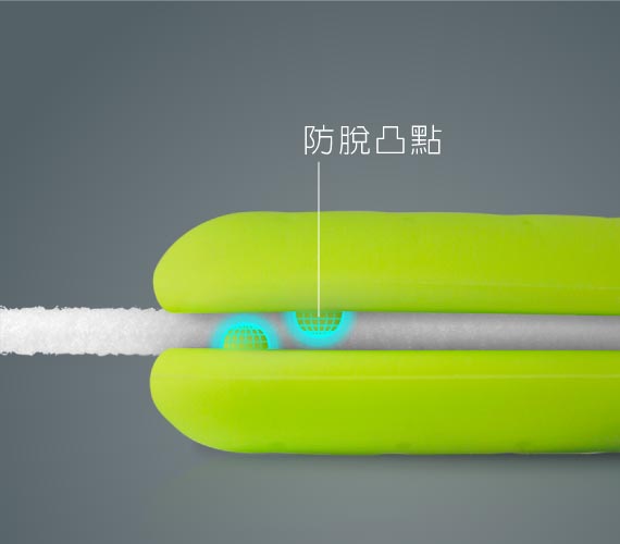 【專利防脫凸點】 環型溝槽內有專利