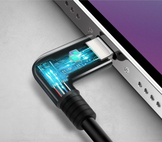 【安全快充，不傷機】 智能晶片，支援PD、QC快充，不傷手機