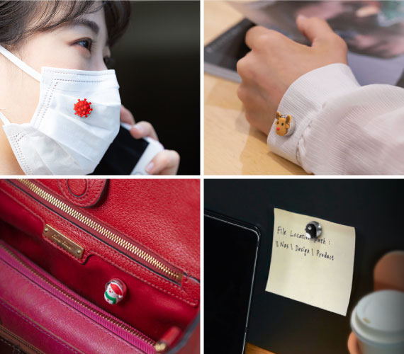 【香氛磁扣，多樣用法】 精油香氛磁扣可另外單獨使用，搭配精油或香水，吸附於口罩，領口、袖口、包包或化身為辦公室香氛磁鐵，讓生活充滿香氛儀式感