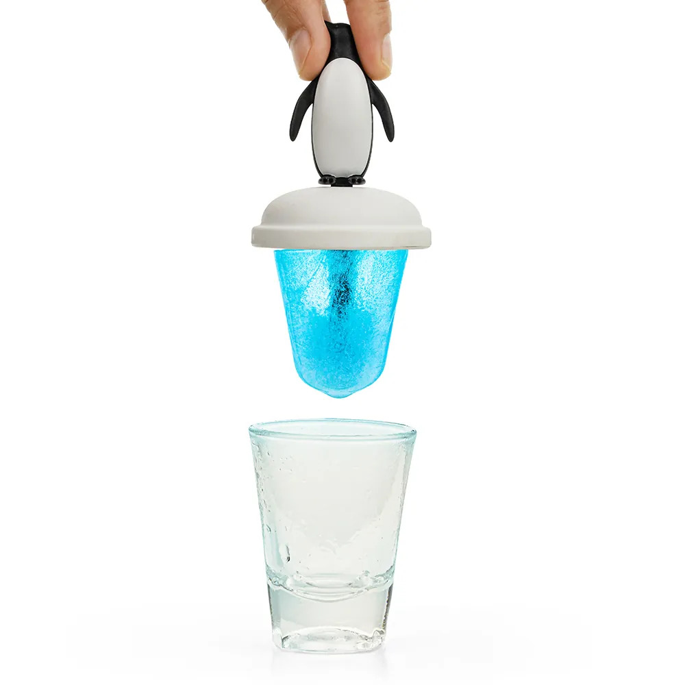 QUALY 玻璃冰棒杯系列 冰原企鵝