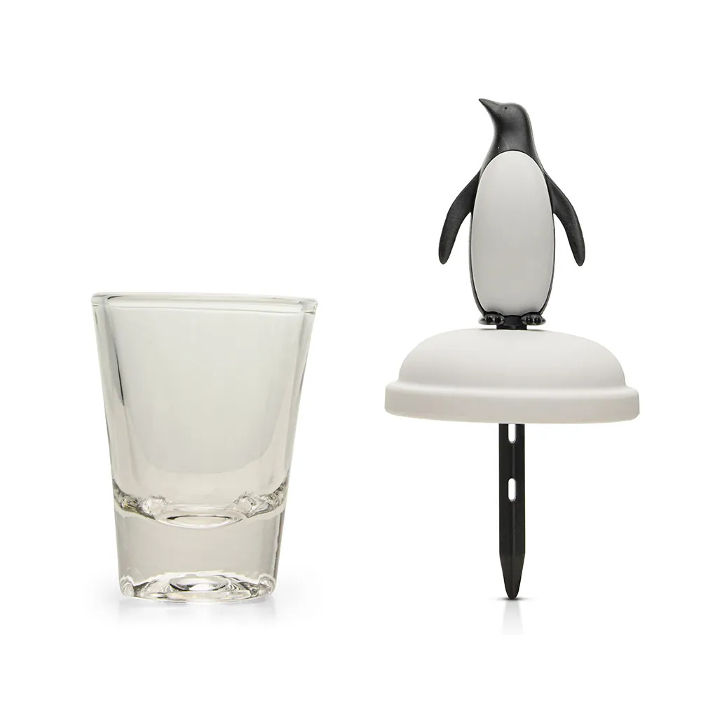 QUALY 玻璃冰棒杯系列 冰原企鵝
