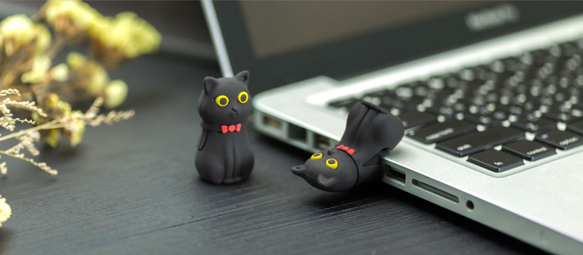 Bone蹦克 造型隨身碟USB3.0 64G 喵喵貓