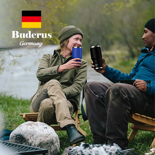德國 Buderus 陶瓷不鏽鋼保溫/保冷冰霸杯 900ml(品味藍調)