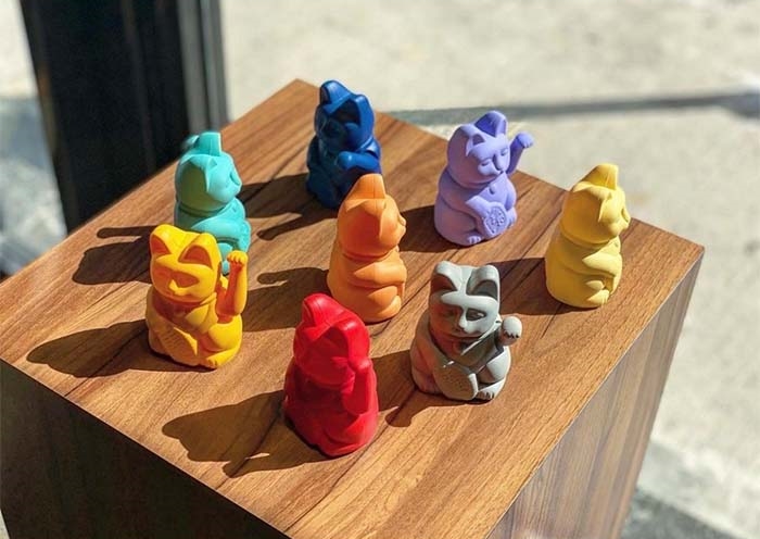 德國 Donkey 幸運繽紛招財貓 迷你款(深綠色)