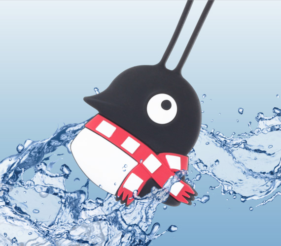 環保可水洗 造型吊牌採環保矽膠材質可直接水洗，髒污不殘留