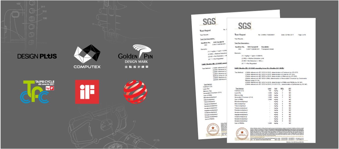 經過 SGS 檢驗合格 Bone 每項產品的矽膠材質均經過 SGS 檢驗，認證通過歐盟 RoHs 無毒環保標準。