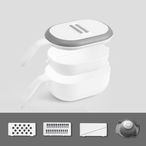 【1/2~8/31冬日特惠85折】家居生活雜貨舖 多功能瀝水籃切菜器 白色