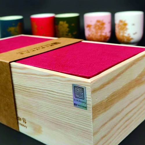 ViREO 常玉 燦若繁華華貴雙杯(白/藍)