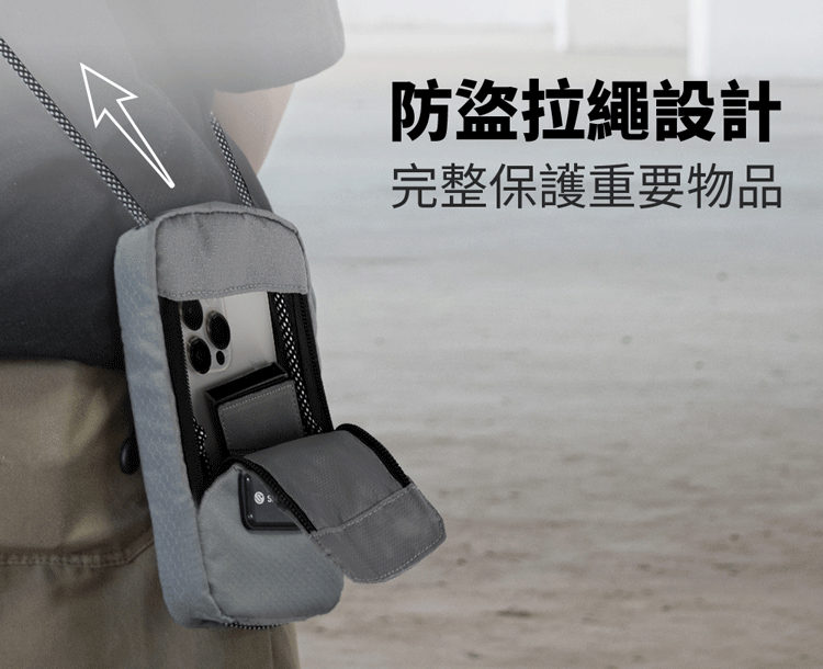SN°OVAE 防盜小包Eco(灰色)