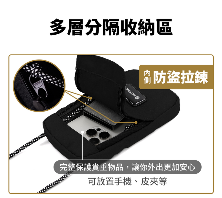 SN°OVAE 防盜小包Eco(灰色)