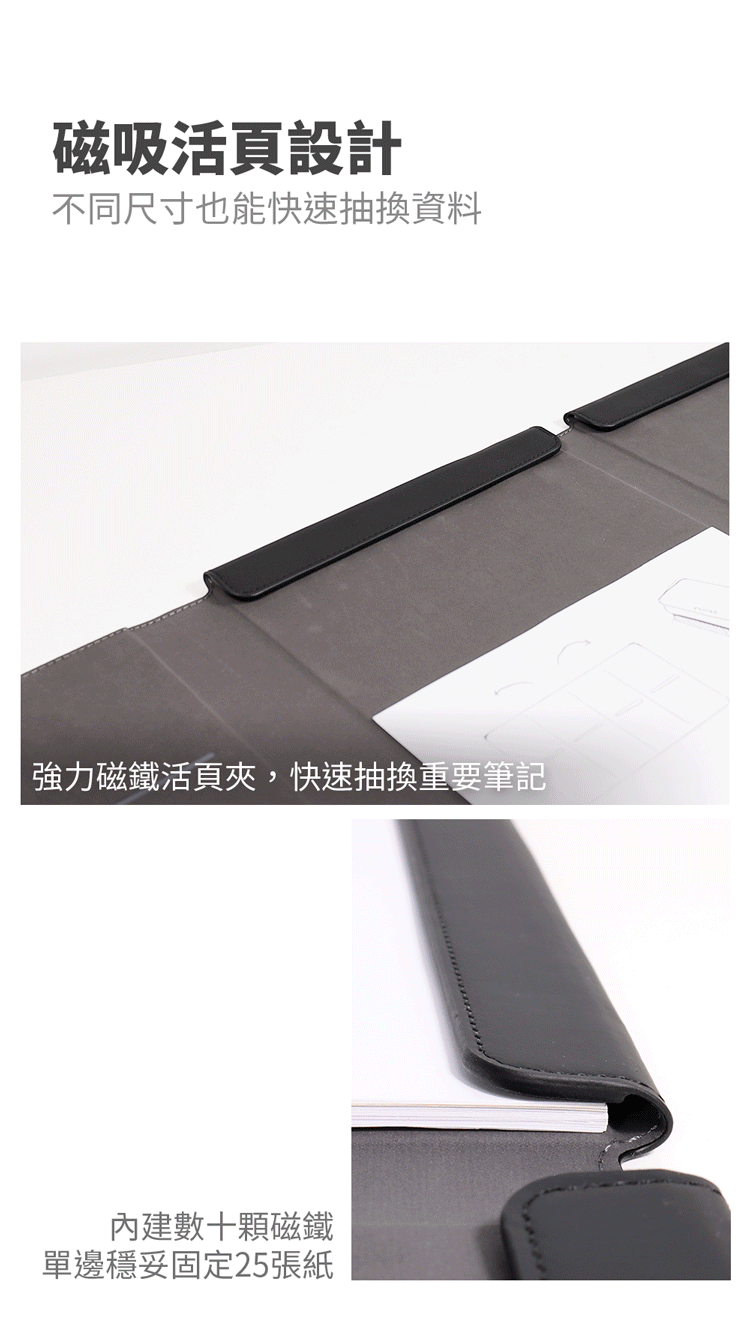 SN°OVAE 翻轉筆記夾_CLASSIC(藍色)