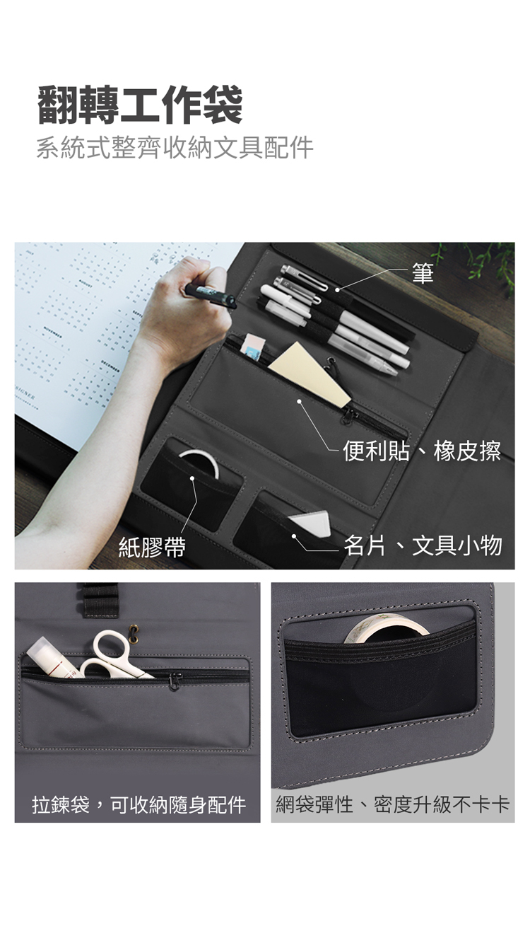 SN°OVAE 翻轉筆記夾_CLASSIC(藍色)