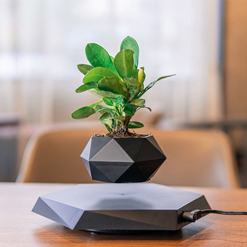 【11/3~12/31秋季85折優惠】家居生活雜貨舖 磁浮創意植栽花盆 炫黑