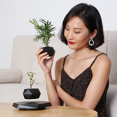 【11/3~12/31秋季85折優惠】家居生活雜貨舖 磁浮創意植栽花盆 炫黑