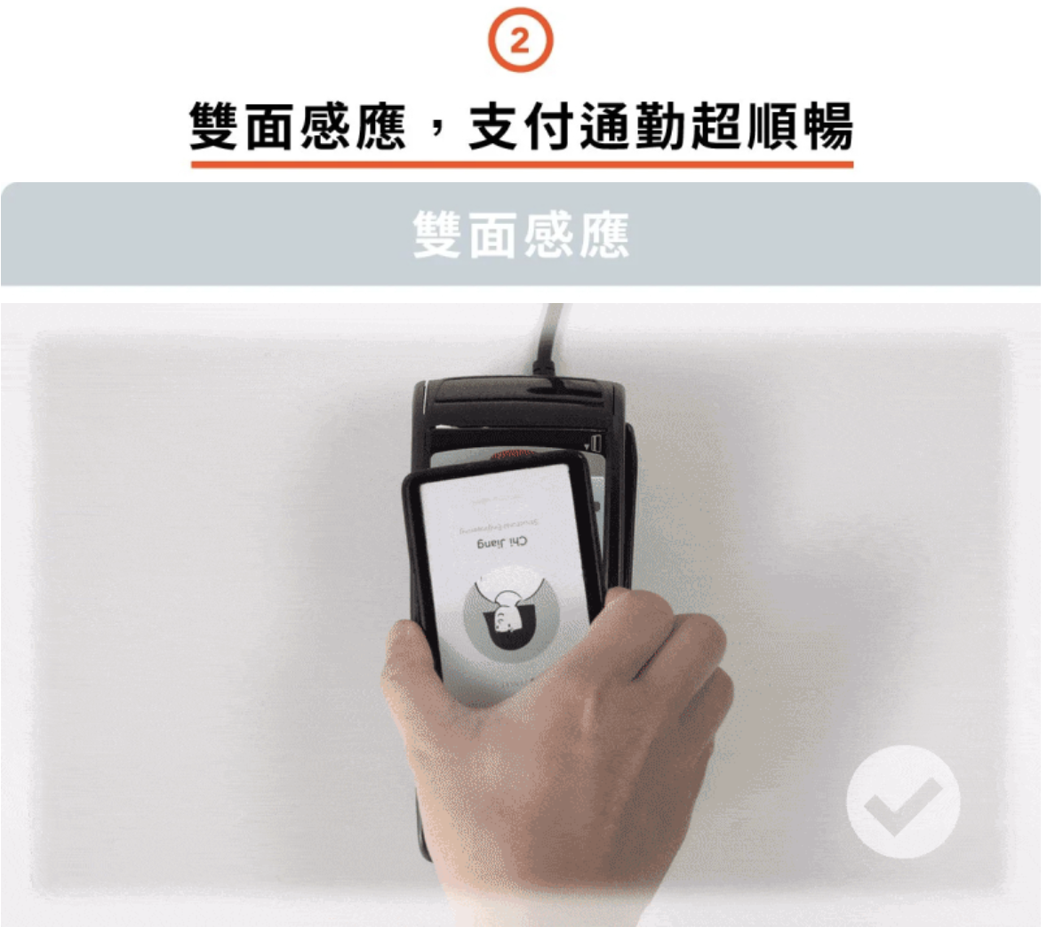 證件套雙面皆可直接感應，無論是門禁 / 通勤，還是支付 / 解鎖，一個翻面立刻搞定。