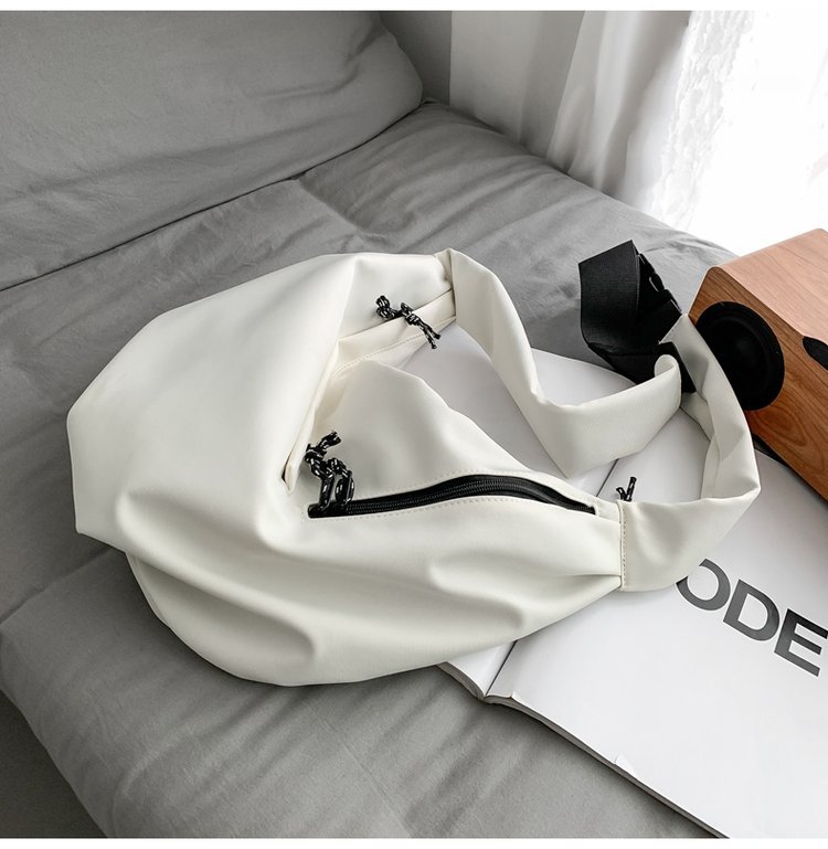 【11/3~12/31秋季85折優惠】家居生活雜貨舖 韓版休閒郵差包 白色