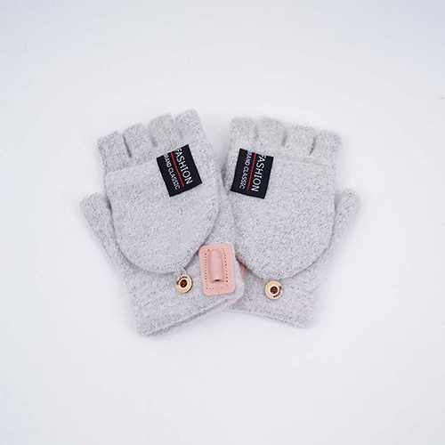 【11/3~12/31冬季85折優惠】家居生活雜貨舖 半指USB暖手套 淺灰