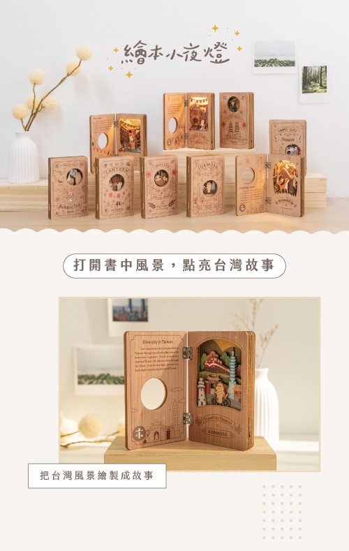 遊木時光 woodtime 繪本小夜燈(台北漫步)