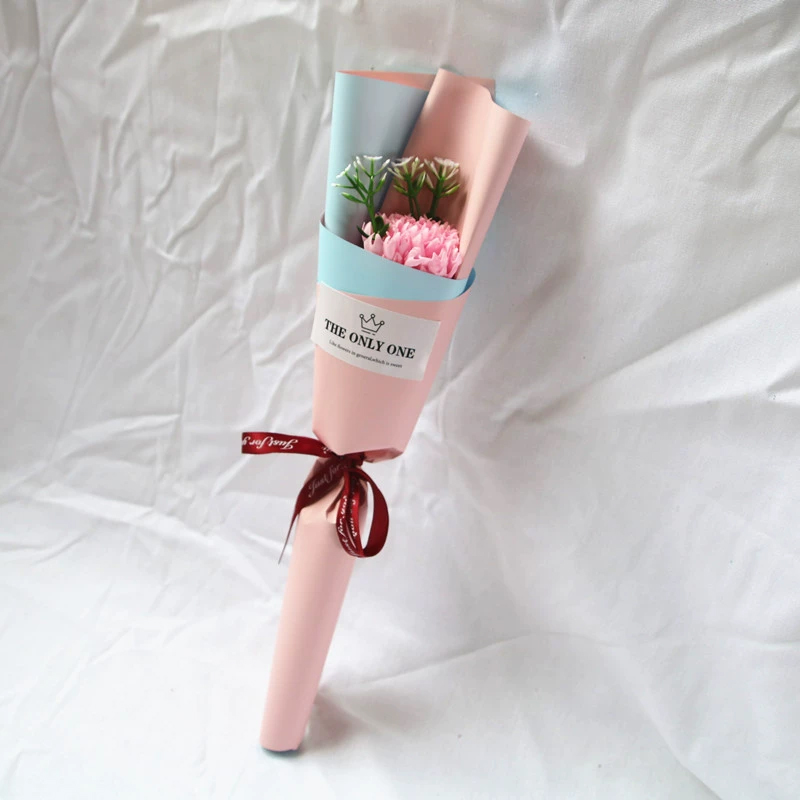 創意小物館 質感仿真康乃馨 (單支) 粉色