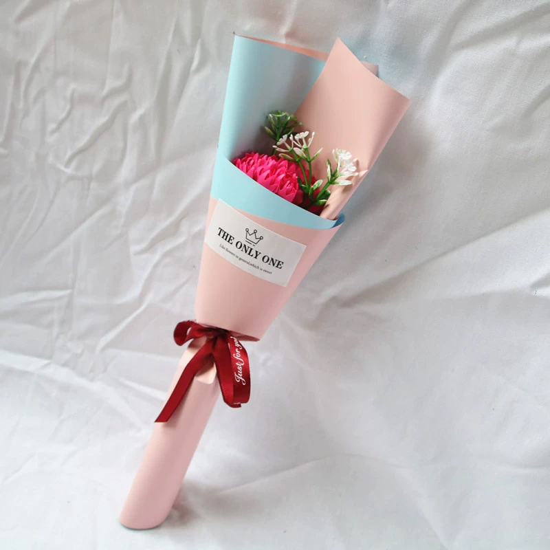 創意小物館 質感仿真康乃馨 (單支) 玫紅